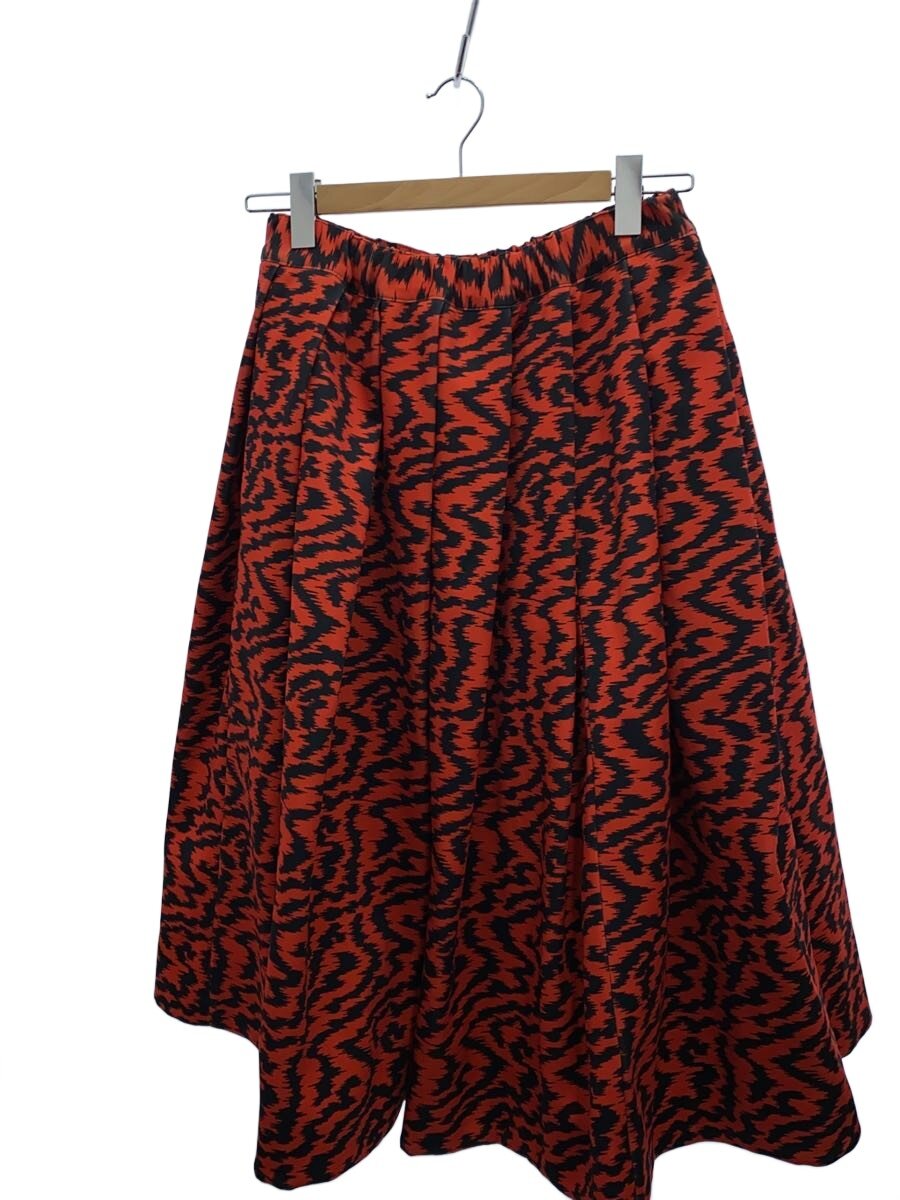 【中古】COMME des GARCONS◆スコート/S/ポリエステル/RED/総柄/GJ-S027//【レディース御召しもの】