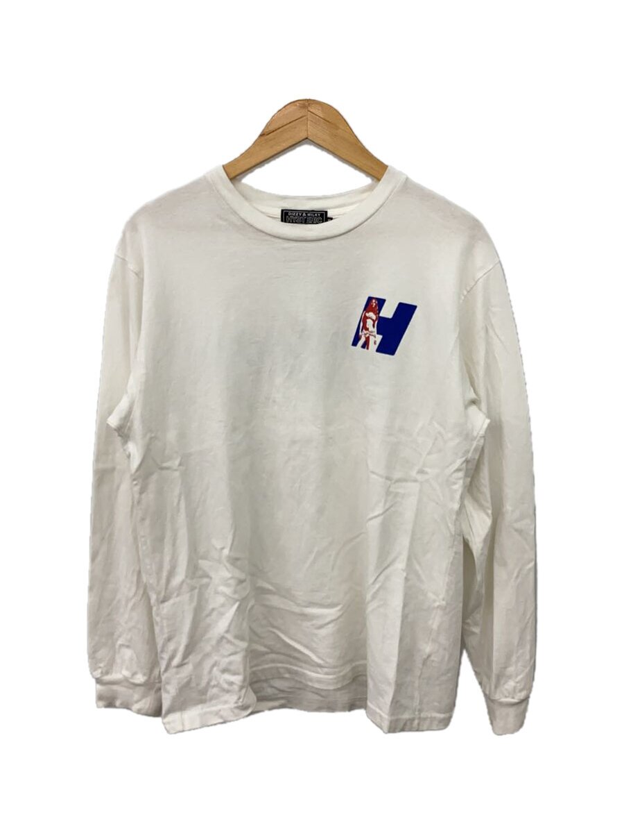 【中古】HYSTERIC GLAMOUR◆長袖Tシャツ/M/コットン/WHT/02251CL05//【メンズウェア】|2nd STREET 店