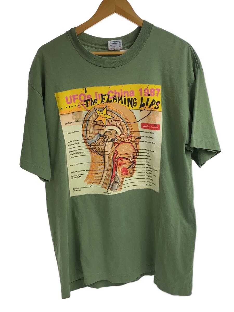 【中古】THE FLAMING LIPS/UFOs インチ China/SOF TEE/ティーシャツ/XL/綿織物/GRN//【メンズウェア】