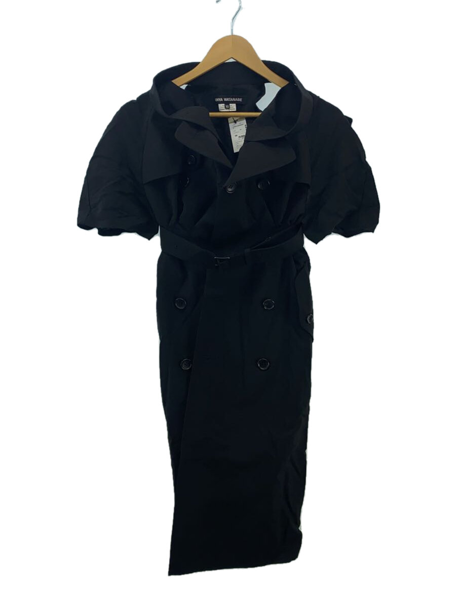 【中古】JUNYA WATANABE COMME des GARCONS◆トレンチ再築き上げる衣裳/XS/羊毛/BLK/無地/JM-O017【レディース御召しもの】