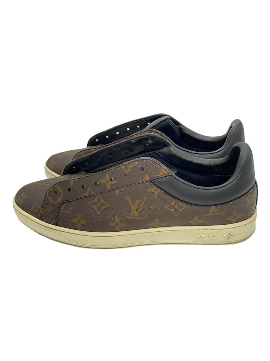 【中古】LOUIS VUITTON◆ローカットスニーカー/US7/BRW/PVC/MS0116/モノグラム/靴紐欠品【シューズ】