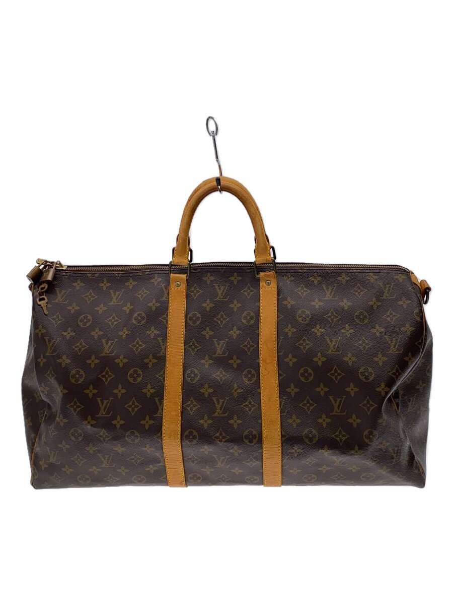 【中古】LOUIS VUITTON◆キーポル55_モノグラム・帆布/PVC/BRW【御徒面子】