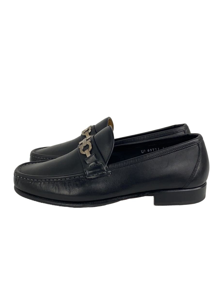 【中古】Salvatore Ferragamo◆ガンチーニ/ローファー/UK9/ブラック/レザー/69777【シューズ】|2nd STREET 店