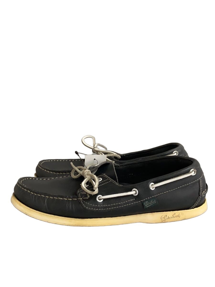 【中古】Paraboot◆BARTH/デッキシューズ/US7/BLK/レザー/1008【シューズ】|2nd STREET 店