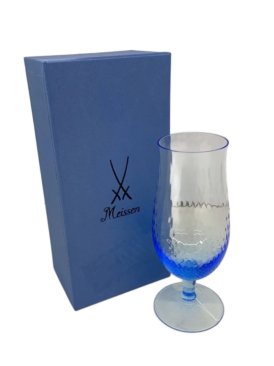 【中古】Meissen◆水呑み/ビアグラス/波の戯れ/BLU/1客///【勝手もと装置】