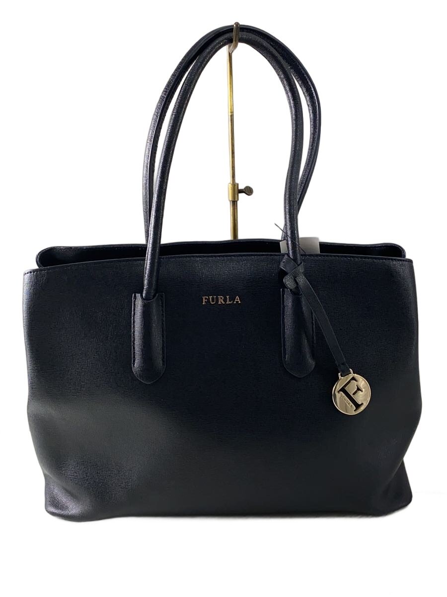 【中古】FURLA◆トートバッグ/--/BLK/968380【御徒面子】