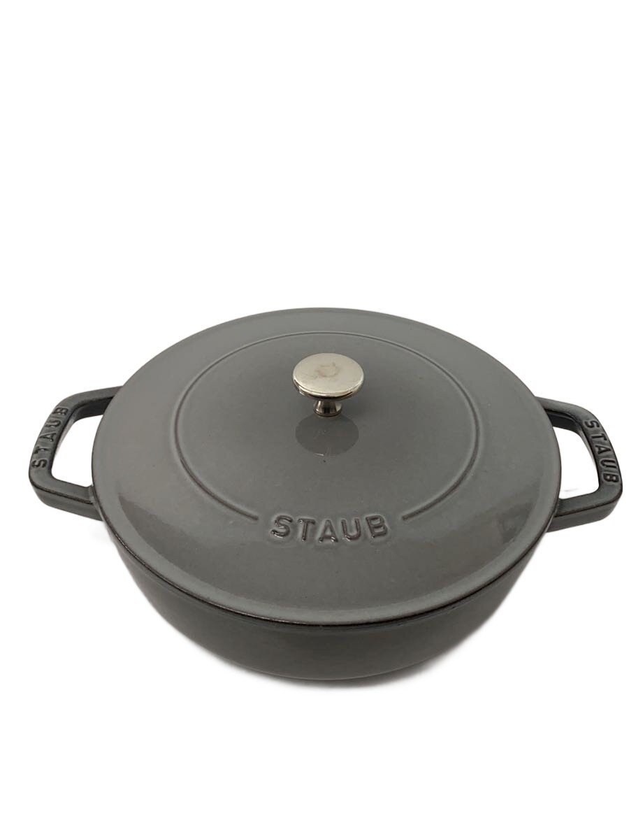 【中古】Staub◆鍋/グレー/ブレイザーソテーパン/24CM///【キッチン用品】|2nd STREET 店