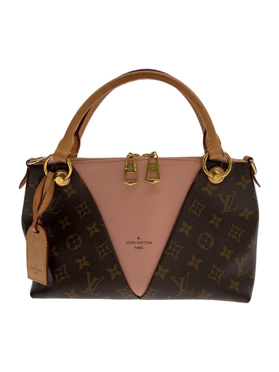 【中古】LOUIS VUITTON◆VトートBB_モノグラム・帆布_BRW/なめし革/BRW/総柄【御徒面子】