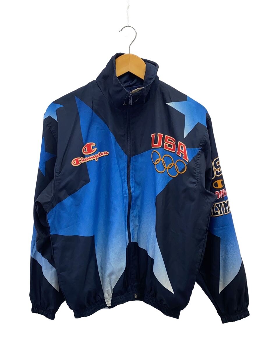 【中古】Champion◆90s/ATLANTA OLYMPIC/アメリカ代表/トラックジャケット/M/ポリエステル/BLU//【メンズウェア】｜2ｎｄ STREET 店