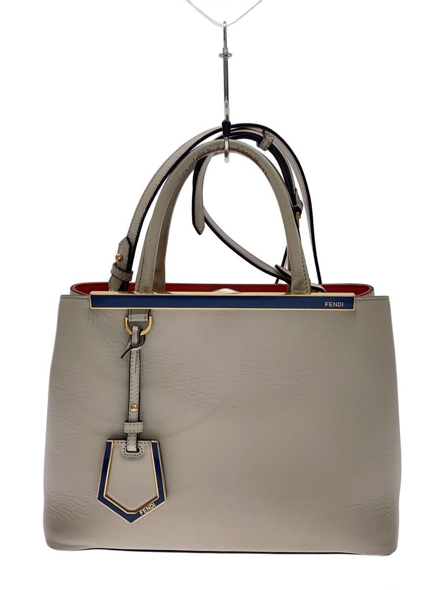 【中古】FENDI◆御徒面子/なめし革/CRM/無地/8BH253【御徒面子】