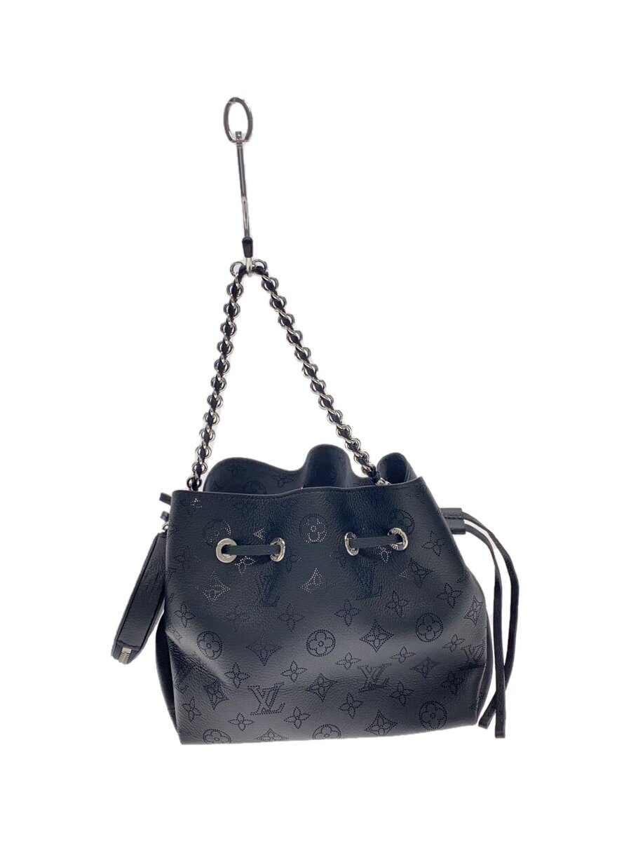 【中古】LOUIS VUITTON◆ベラ_マヒナ_BLK/なめし革/BLK【御徒面子】