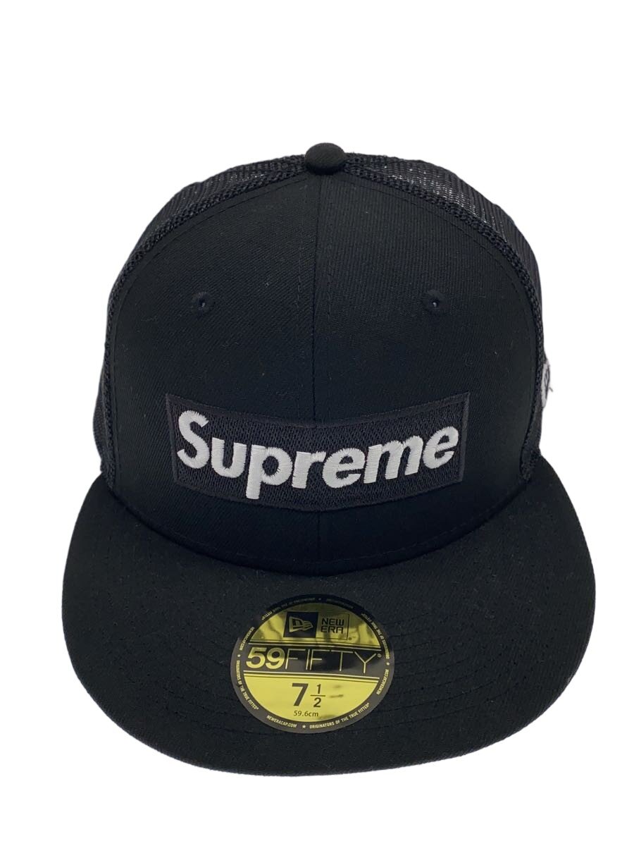 【中古】Supreme◆メッシュ旗がしら/7 1/2/ナイロン/BLK/メンズ【服飾雑貨他】