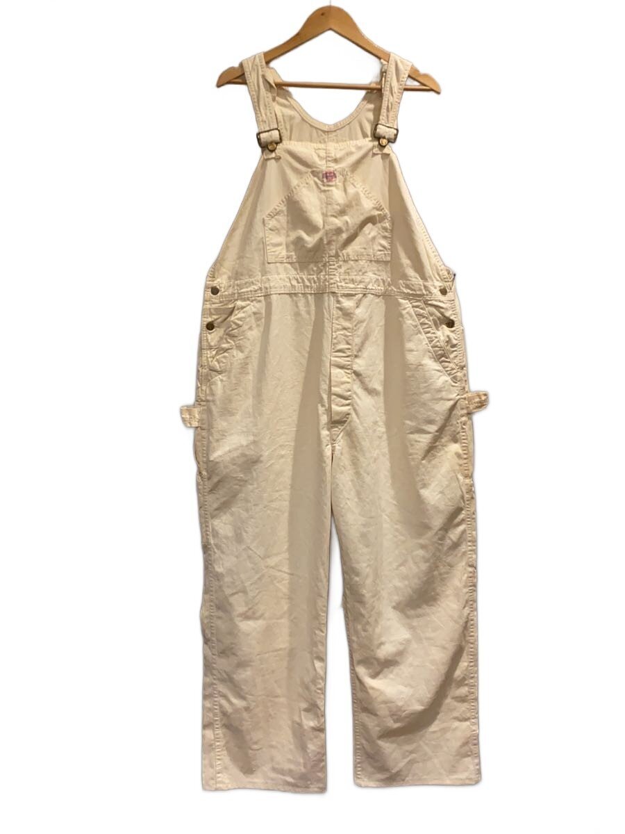 【中古】Carhartt◆Vintage/40s/大層らしいオール/ハート形下げ札/ハート形名取り草/生成り/SIZE:W44inch(実寸【メンズウェア】