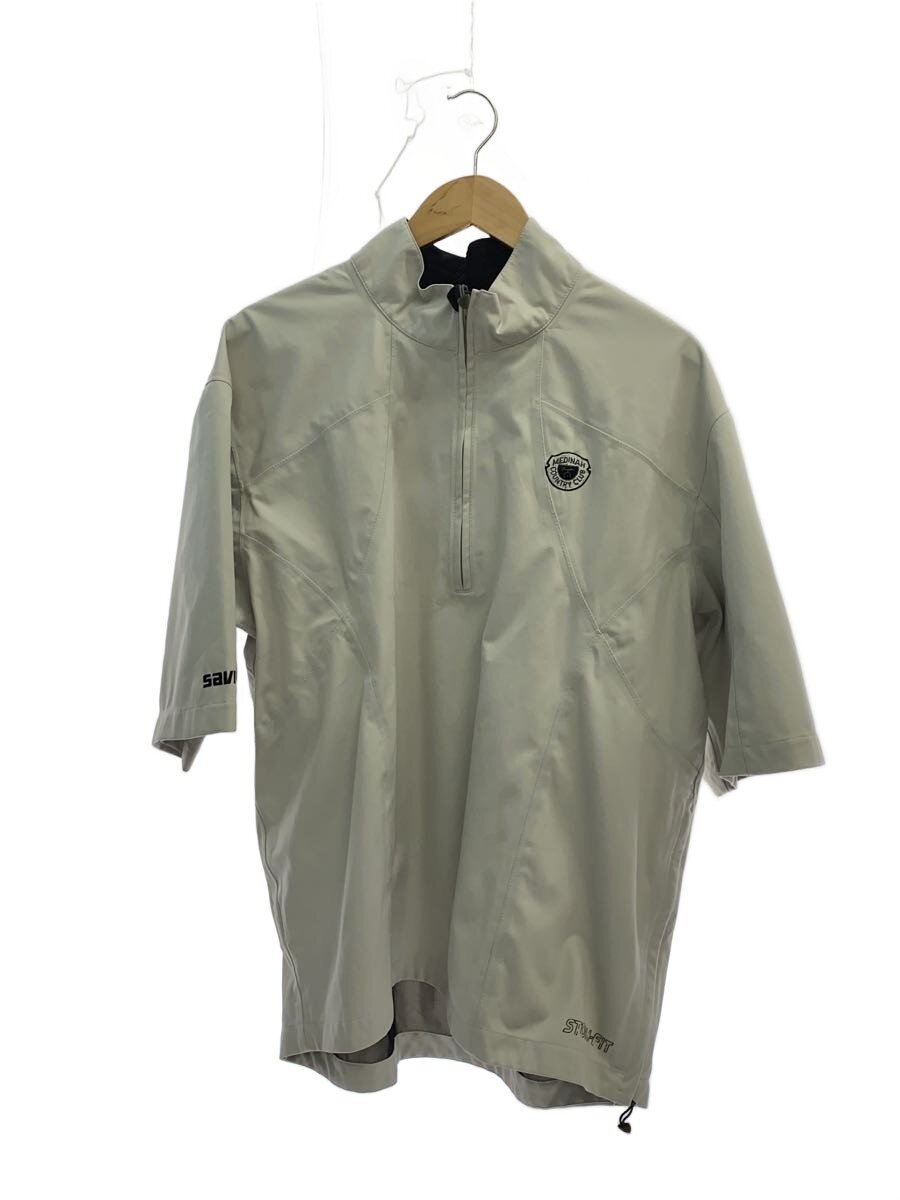 【中古】NIKE◆NIKE GOLF/ハーフジップ半袖カットソー/スポーツウェアー/M/WHT【スポーツ】