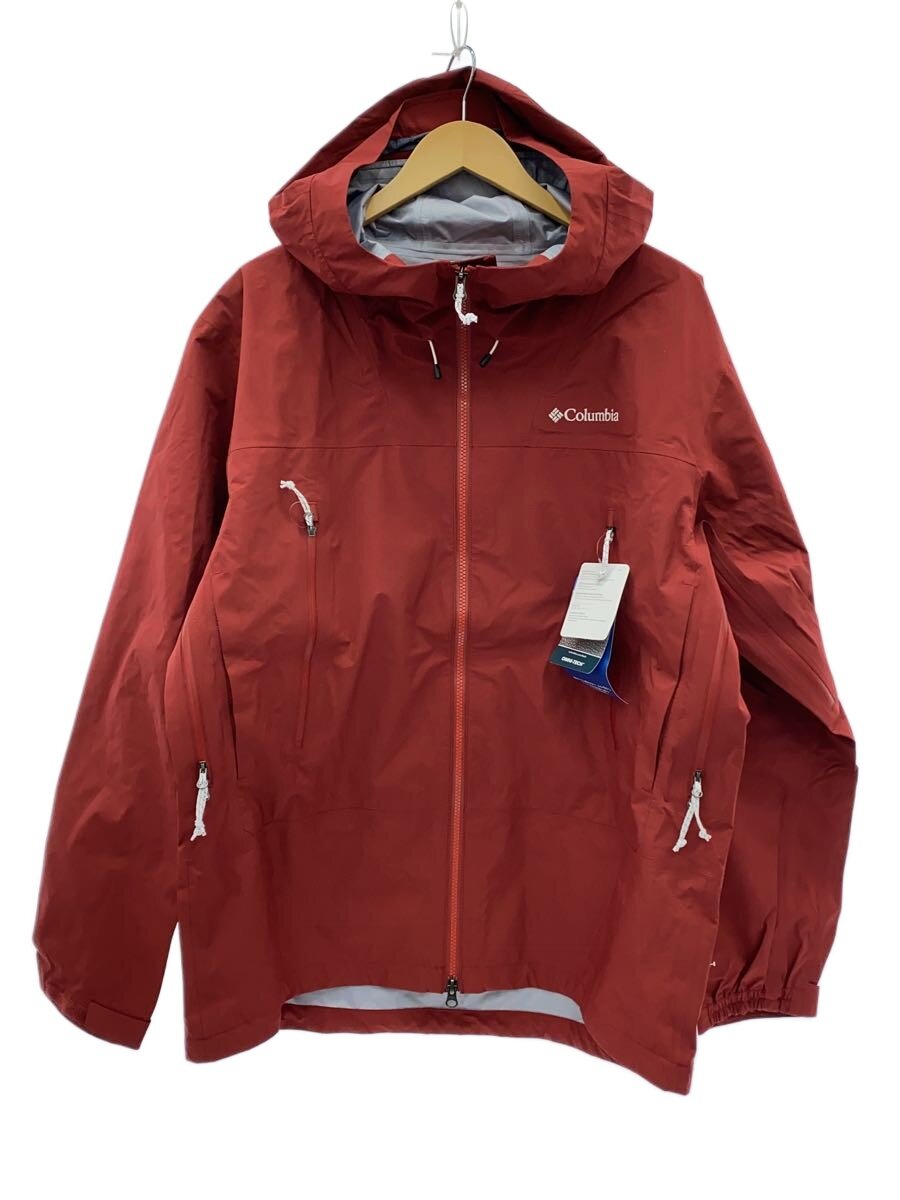 【中古】Columbia◆上衣/XL/ナイロン/RED【メンズウェア】