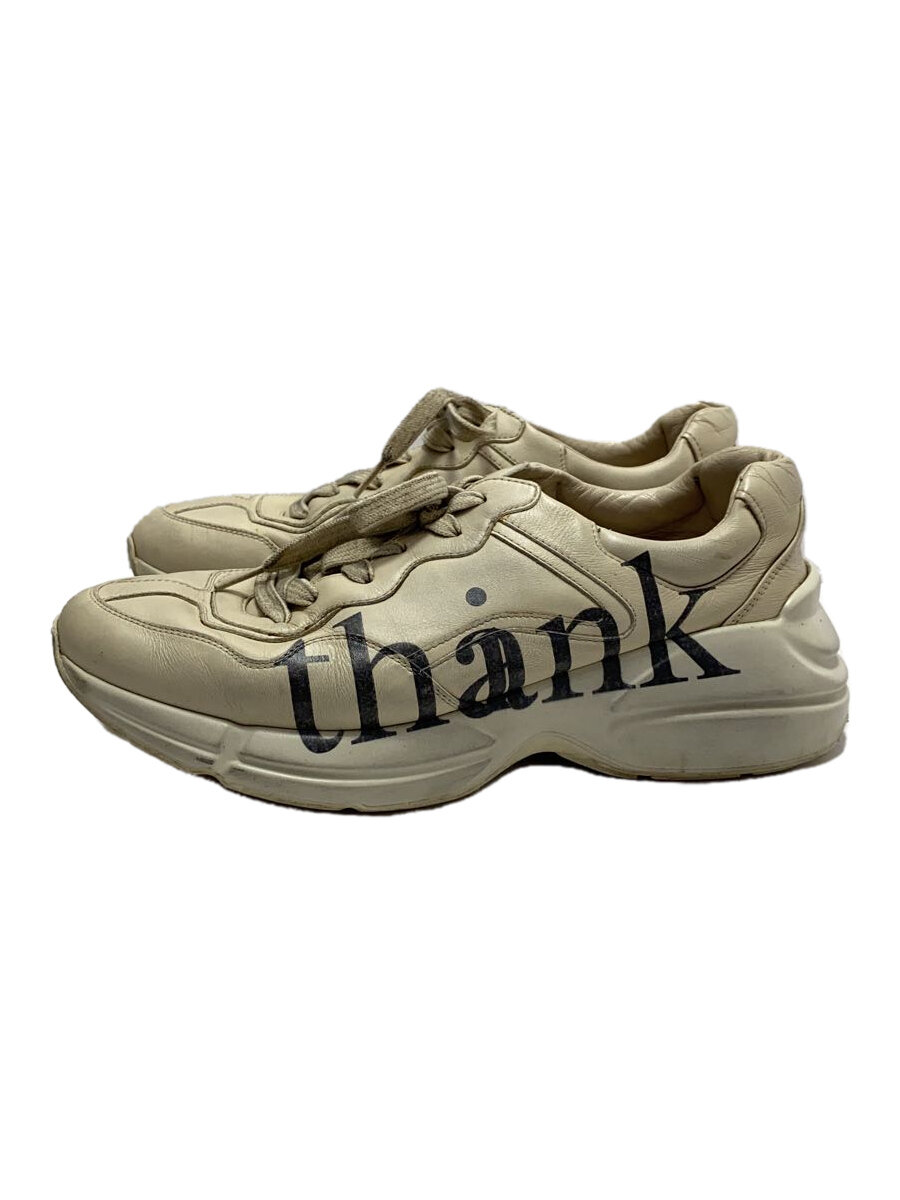 【中古】GUCCI◆ローカットスニーカー/UK9/CRM/汚れた状態/当て嵌める感//【シューズ】