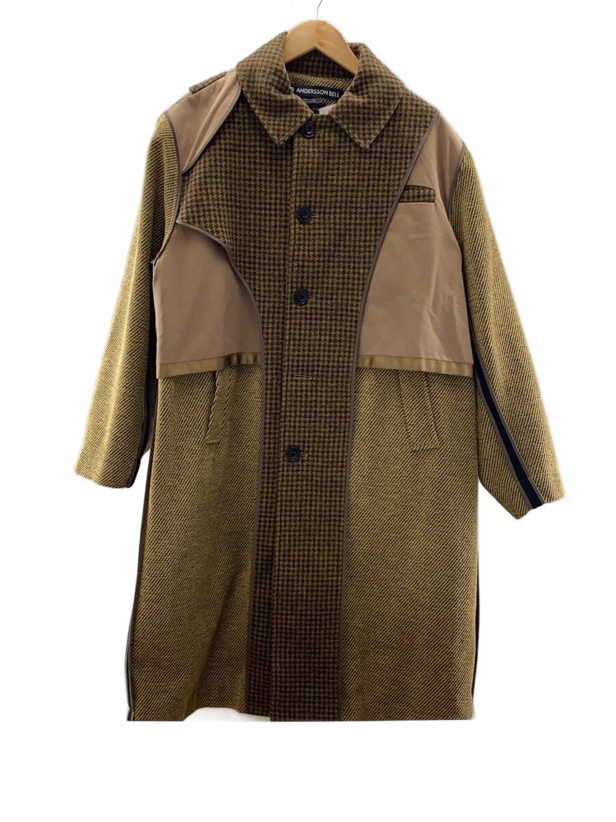 【中古】Andersson Bell◆INSIDE-OUT WOOL COAT/コート/S/ウール/BRW/千鳥格子【メンズウェア】|2nd STREET 店