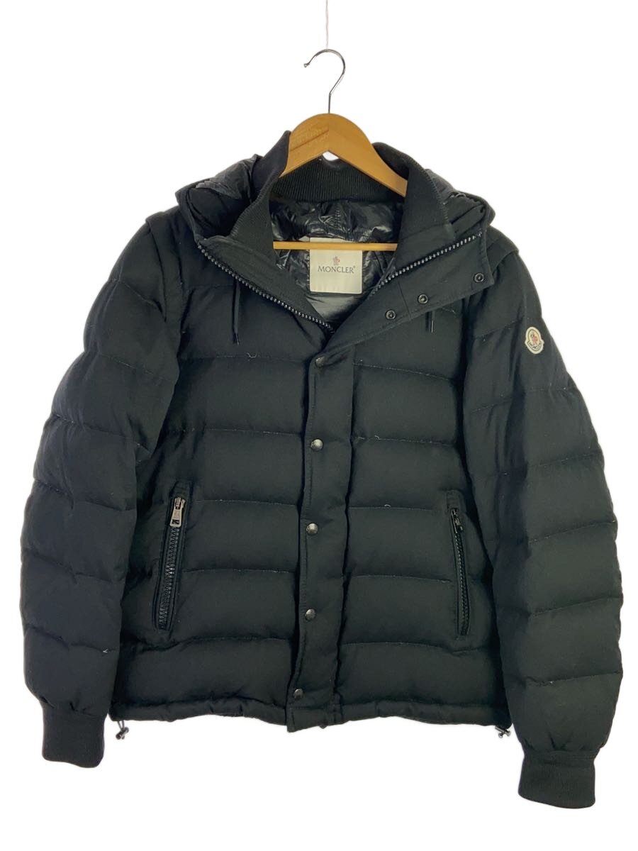 【中古】MONCLER◆落ちこむ上衣/2/羊毛/BLK//【メンズウェア】