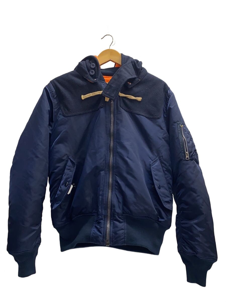 【中古】ALPHA INDUSTRIES◆フライトジャケット/M/ナイロン/ネイビー/TA0674【メンズウェア】｜2ｎｄ STREET 店