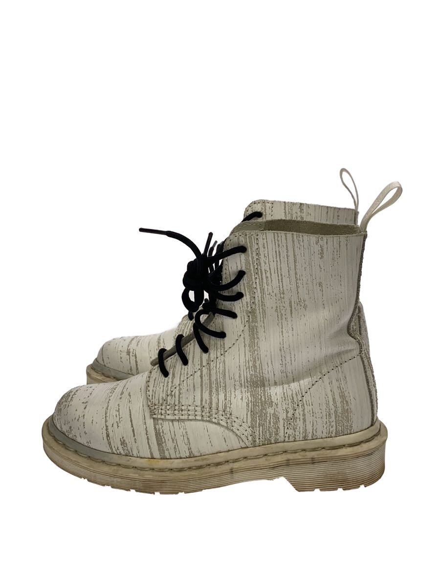 【中古】Dr.Martens◆8大広間ブーツ/エイジングストライプ/UK4/WHT/KV11Q【シューズ】