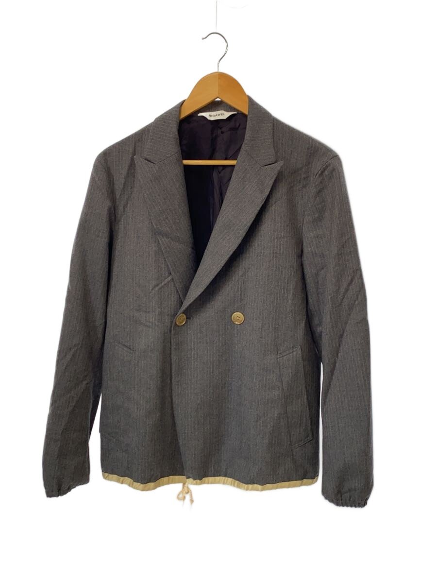 【中古】DIGAWEL◆ジャケット/2/ウール/GRY/ストライプ【メンズウェア】｜2ｎｄ STREET 店