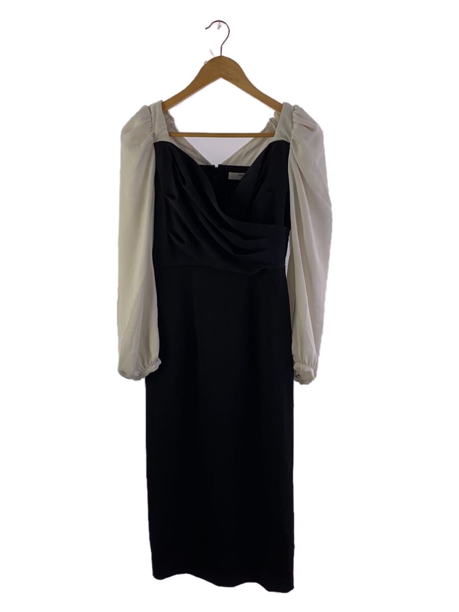【中古】Her lip to◆Faubourg Shoulder Ribbon Dress/S/ポリエステル/BLK/1244305174【レディース御召しもの】