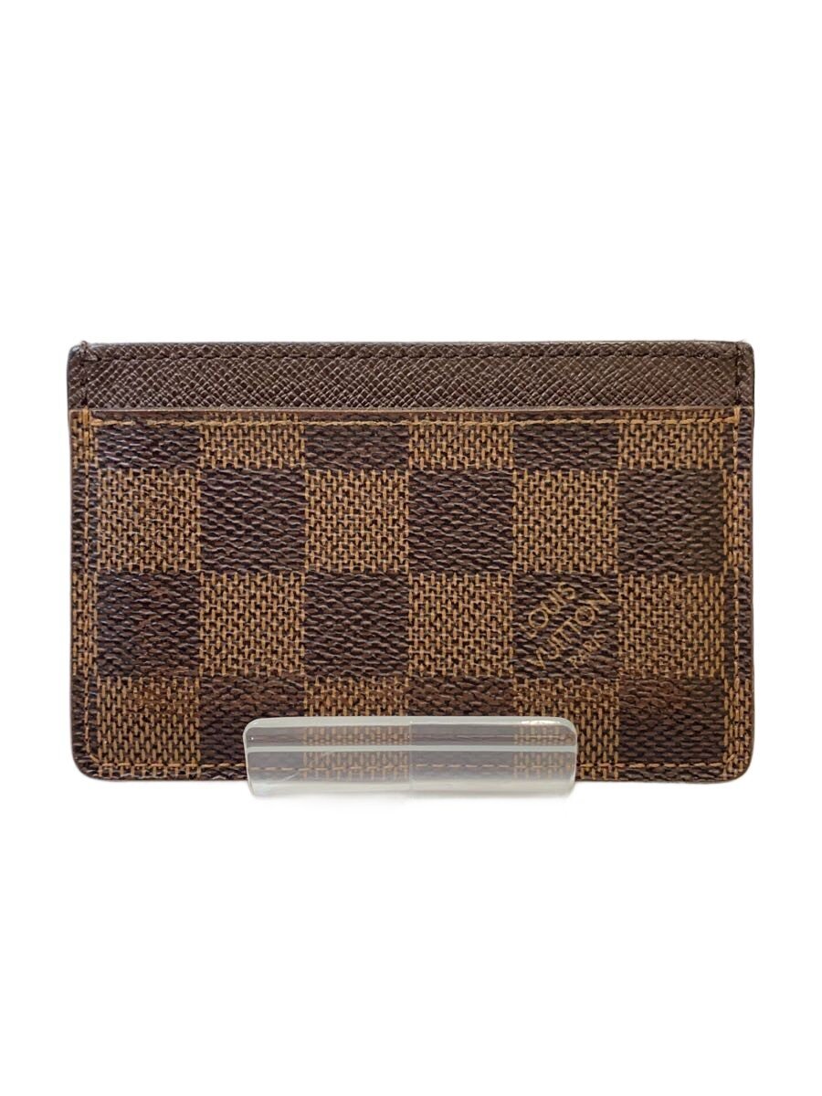 【中古】LOUIS VUITTON◆ポルト・カルト・サーンプル_ダミエ・エベヌ/--/BRW/メンズ【服飾雑貨他】|2nd STREET 店