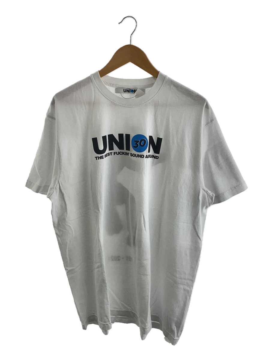 【中古】UNION◆THE BEST FUCKIN SOUND AROUND TEE/プルオーバー/--/綿織物/WHT//【メンズウェア】