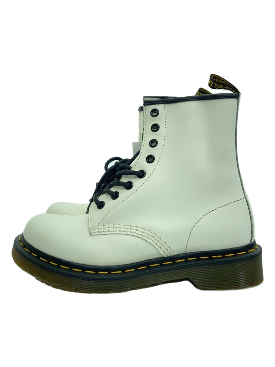 【中古】Dr.Martens◆ブーツ/UK7/WHT/AW004【シューズ】