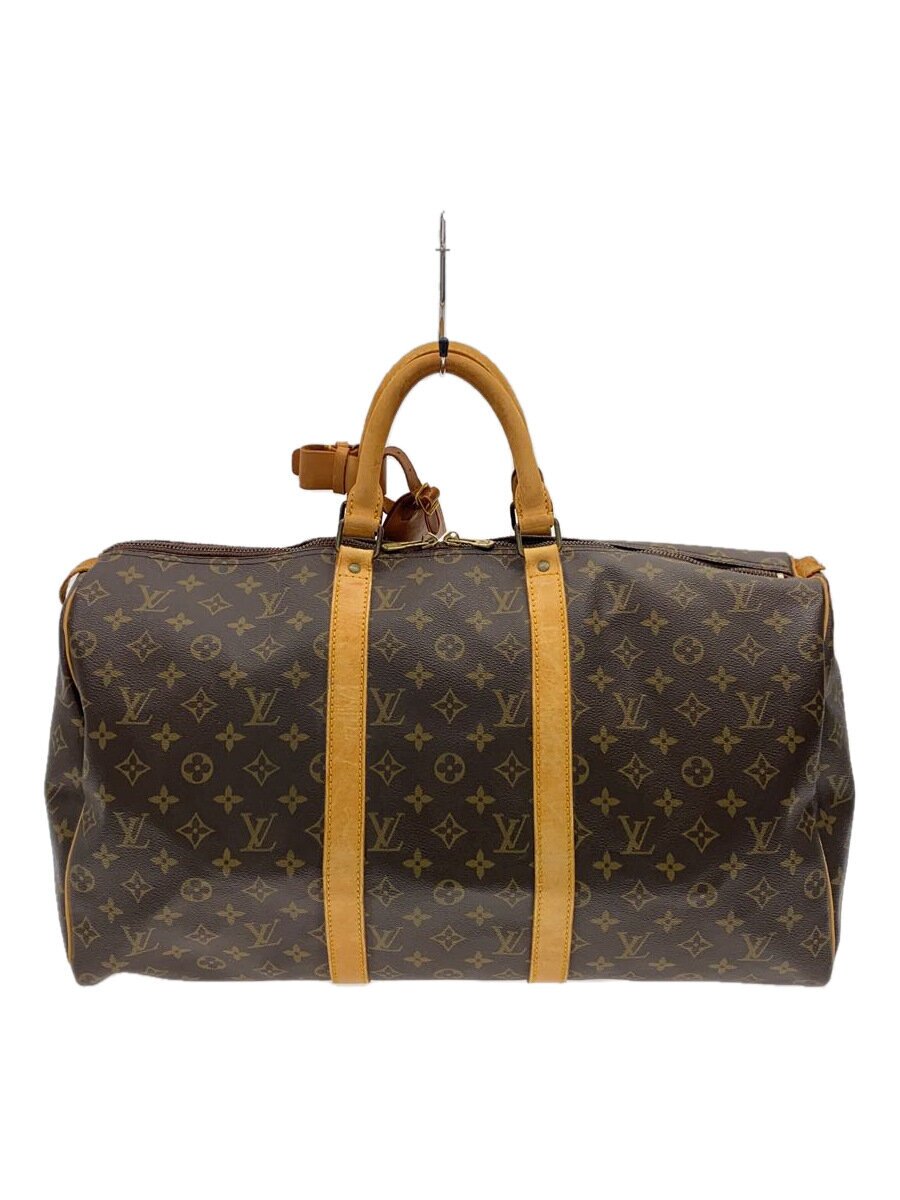 【中古】LOUIS VUITTON◆キーポル50_モノグラム・帆布_BRW/PVC/BRW/総柄【御徒面子】