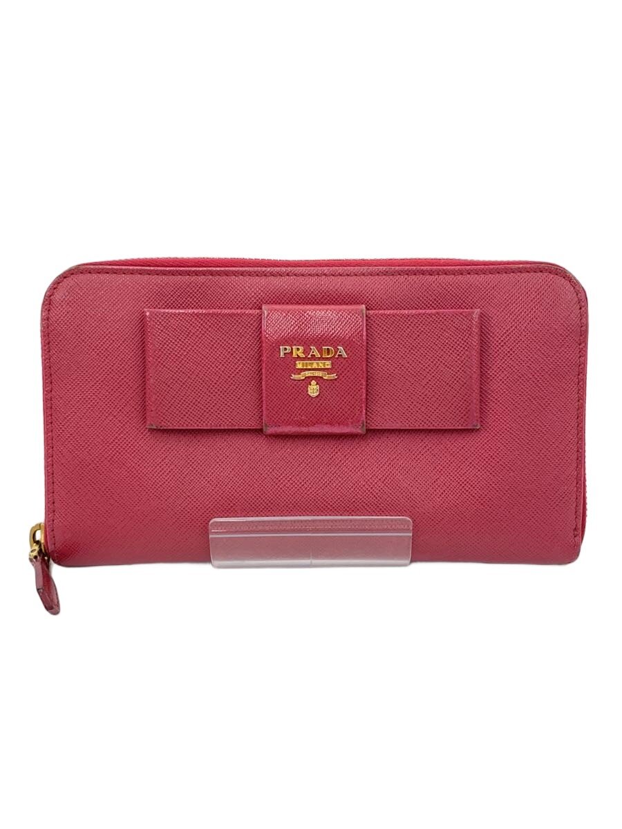【中古】PRADA◆長サイフ/サフィアーノ/牛革/PNK/無地/レディース/1ML506【服飾雑貨他】｜2ｎｄ STREET 店