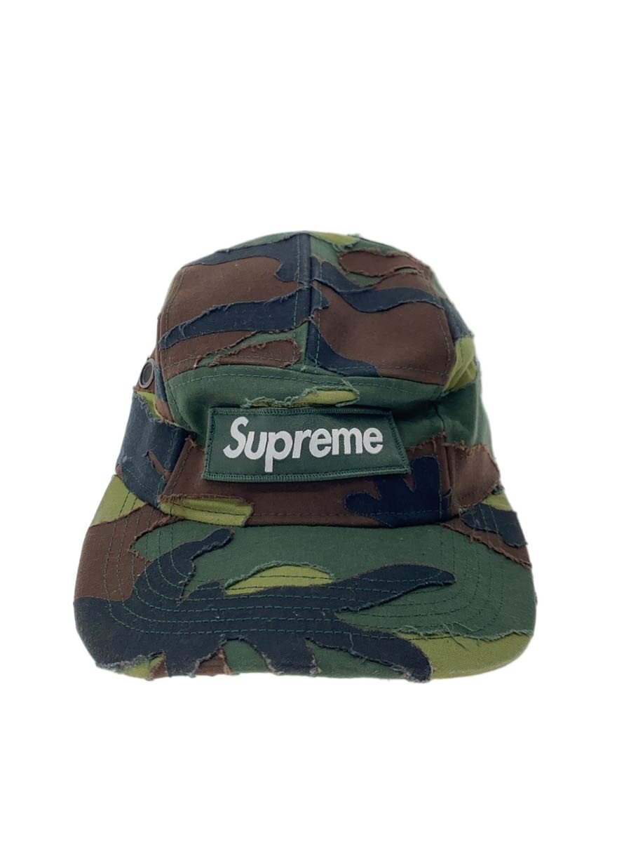 【中古】Supreme◆25SS/Layered Camo Camp Cap/綿織物/カーキ/間鴨フラ/メンズ【服飾雑貨他】