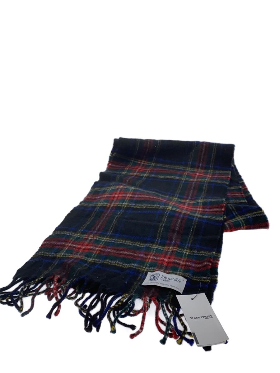 【中古】Johnston’s Of Elgin◆えり巻き/カシミヤ/マルチ色つや/照合のしるし/レディース【服飾雑貨他】