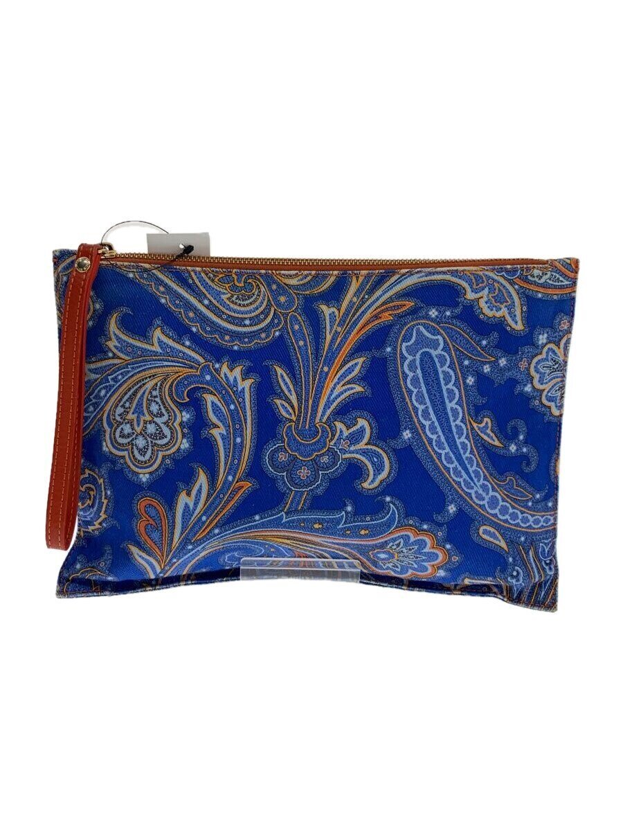 【中古】ETRO◆二つ目御徒面子/--/BLU【御徒面子】