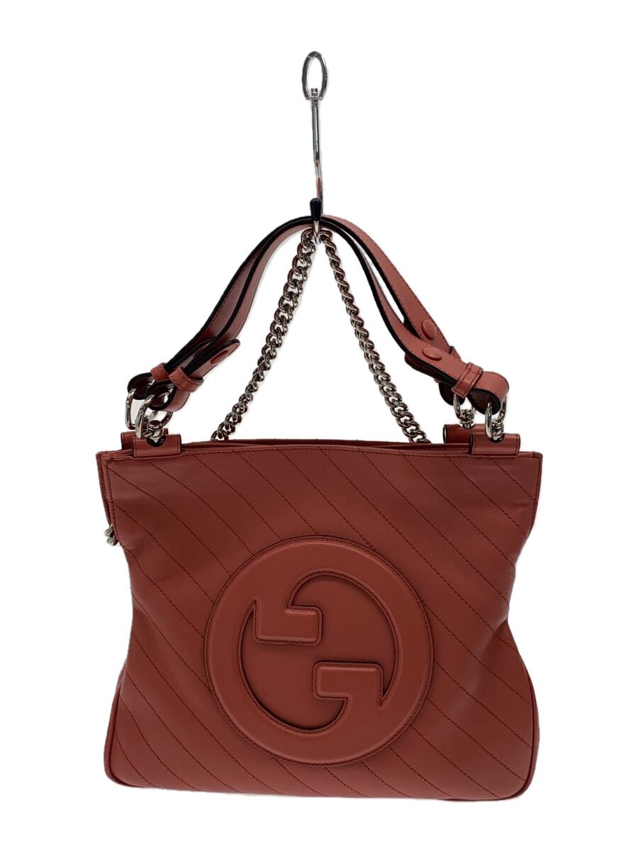 【中古】GUCCI◆Blondie スモール トートバッグ/レザー/RED/無地//【バッグ】|2nd STREET 店