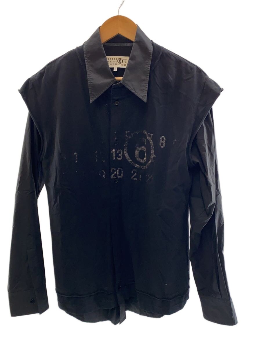 【中古】Maison Margiela◆長袖シャツ/S/コットン/BLK/プリント/S62DT0016【メンズウェア】|2nd STREET 店
