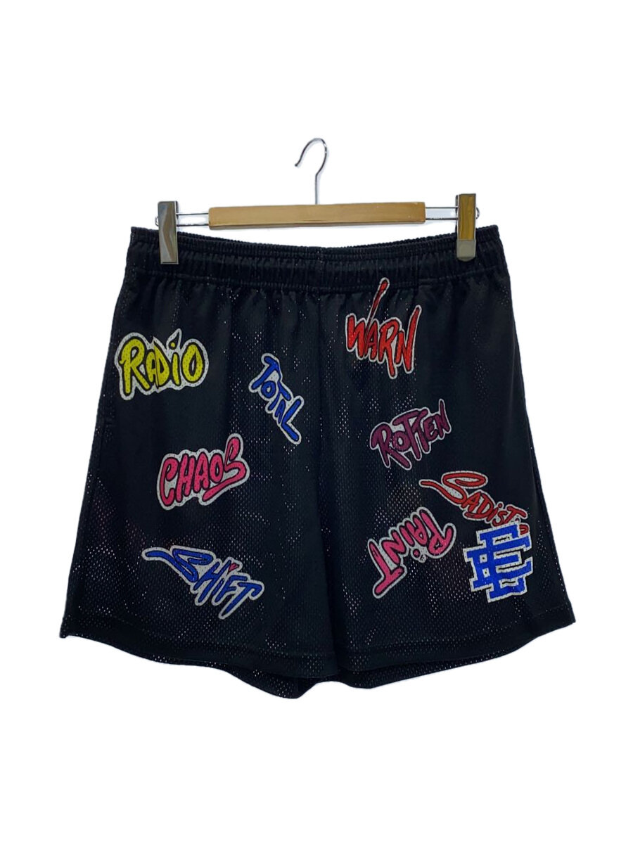【中古】Eric Emanuel◆×MATTY BOY/メッシュ/遊撃手ズボン下/XXL/ポリエステル/BLK/総柄//【メンズウェア】