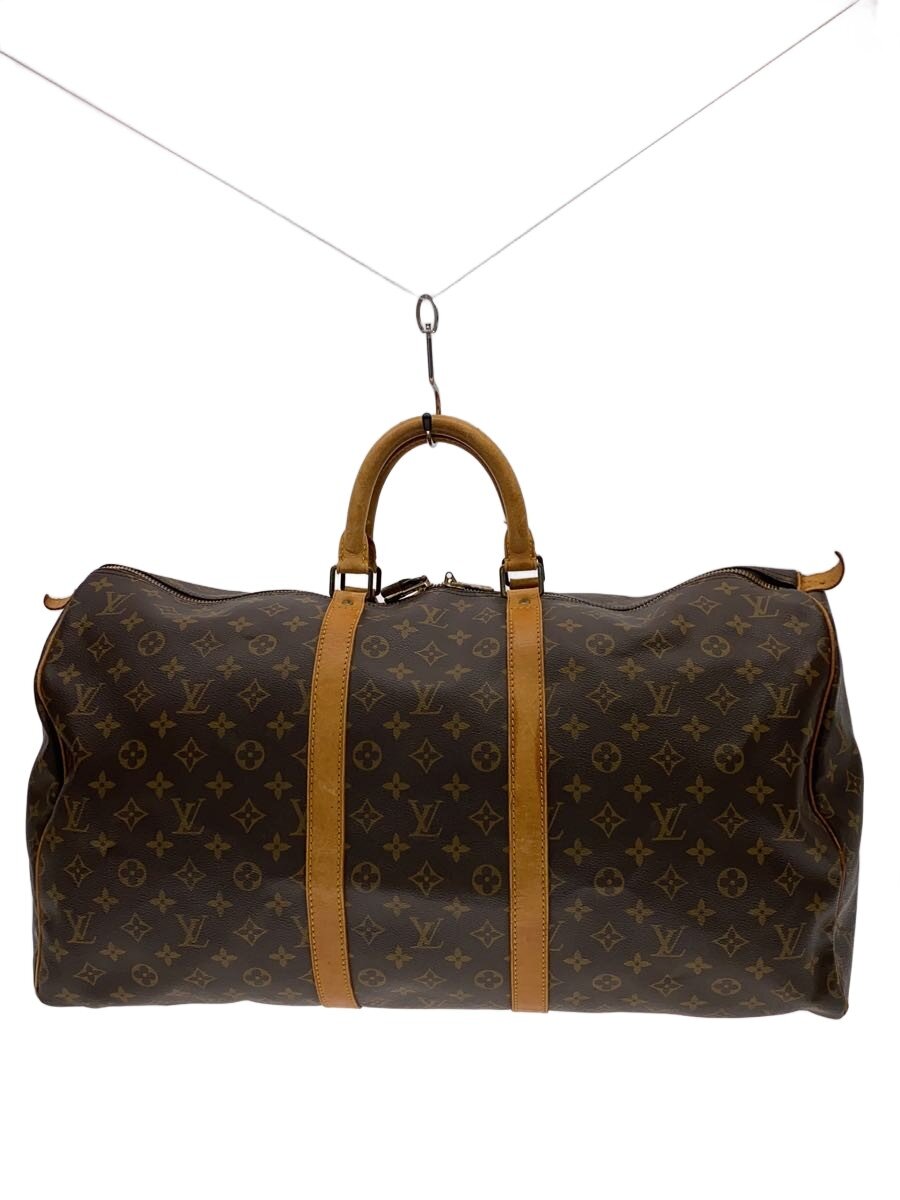 【中古】LOUIS VUITTON◆キーポル55_モノグラム・帆布/PVC/BRW【御徒面子】