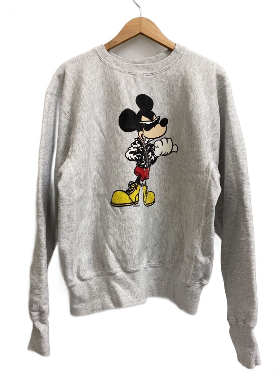 【中古】Disney VINTAGE◆00s/曳き船付き添い人/×BACK DROP/汗水/M/綿織物/GRY【メンズウェア】