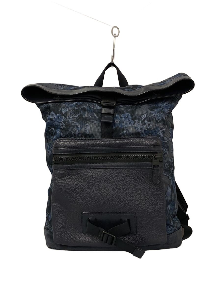 【中古】COACH◆背嚢/--/NVY/花柄/F56663【御徒面子】