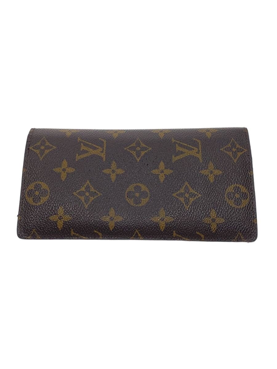 【中古】LOUIS VUITTON◆ポルト・フォイユ・ブラザ_モノグラム・キャンバス/PVC/BRW/総柄/メンズ【服飾雑貨他】｜2ｎｄ STREET 店