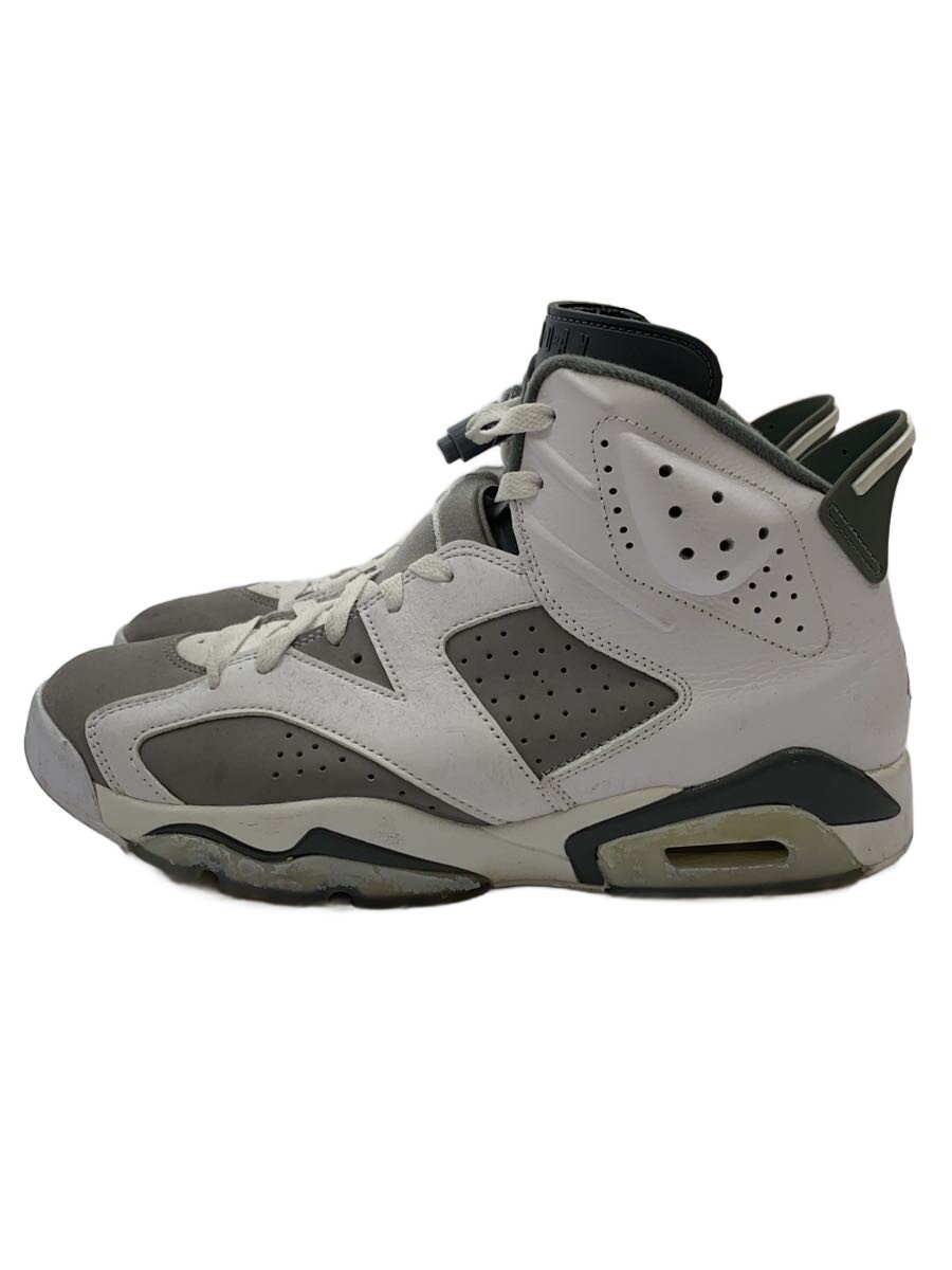 【中古】NIKE◆AIR JORDAN 6 RETRO_エア湖 ジョーダン 6 レトロ/28.5珊/WHT【シューズ】