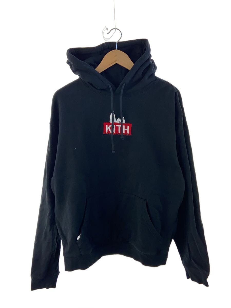 【中古】KITH◆パーカー/M/綿織物/BLK【メンズウェア】