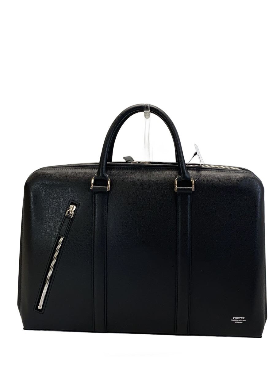 【中古】PORTER◆ブリーフケース/レザー/BLK/無地【バッグ】|2nd STREET 店