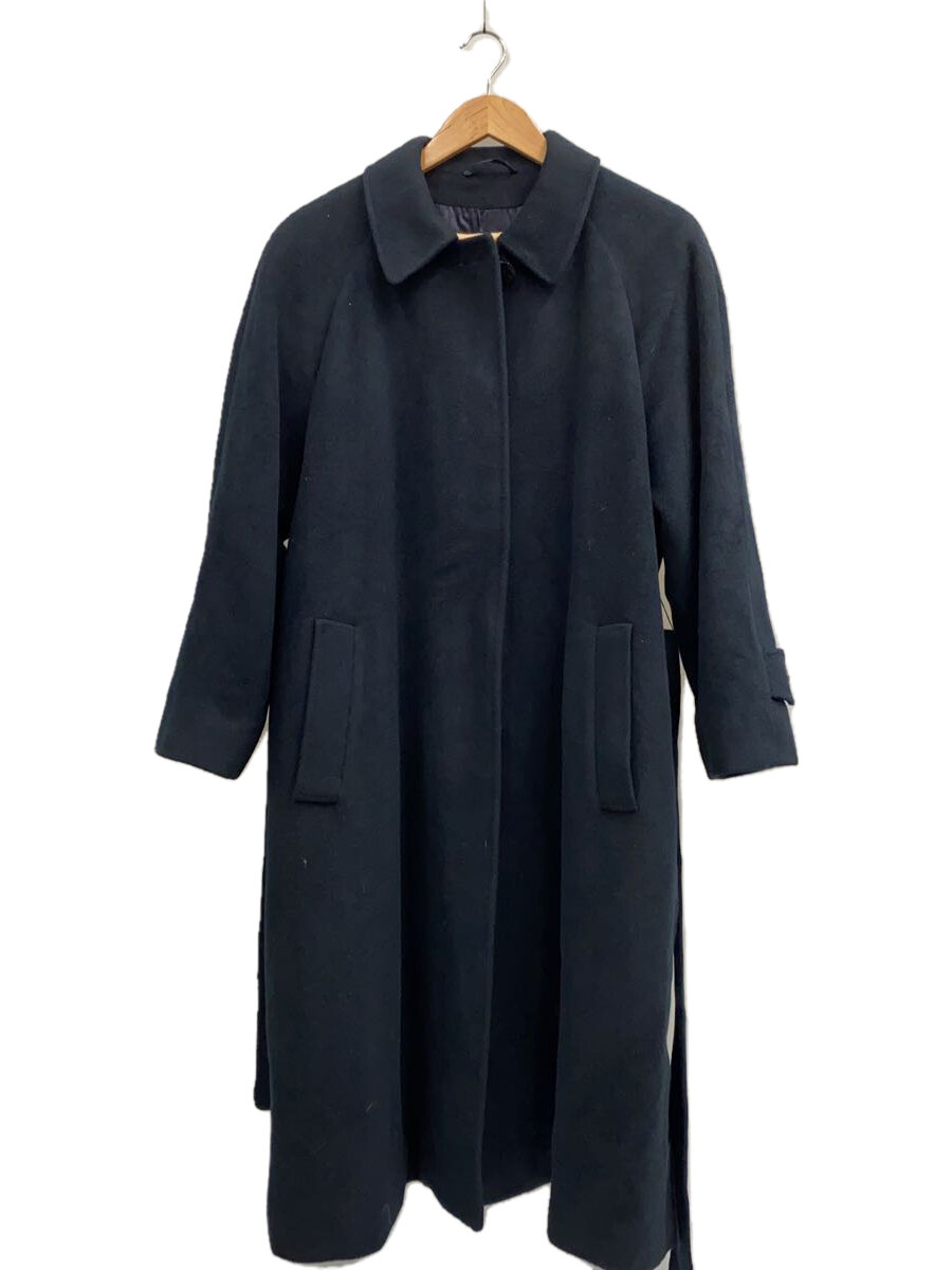 【中古】Aquascutum◆イングランド製/ステンカラー厚地の外套/8/羊毛/NVY/6215915//【メンズウェア】