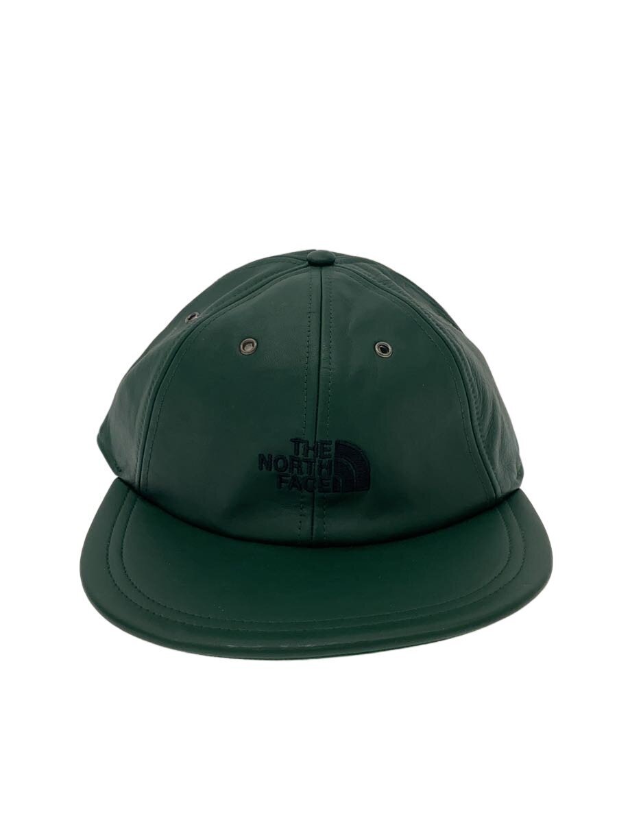 【中古】Supreme◆leather 6 pannel cap/FREE/なめし革/GRN/無地/メンズ/NM418041【服飾雑貨他】