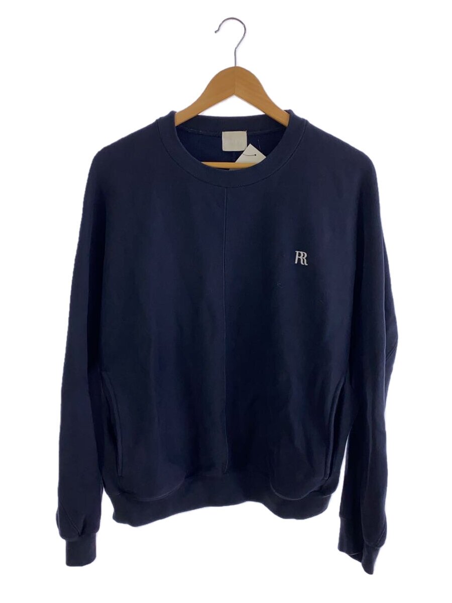 【中古】RIELLE riche◆Basic Logo Sweat Tops/綿織物/米国海軍/24A2-RTP03/刺しゅうロゴタイプ//【レディース御召しもの】