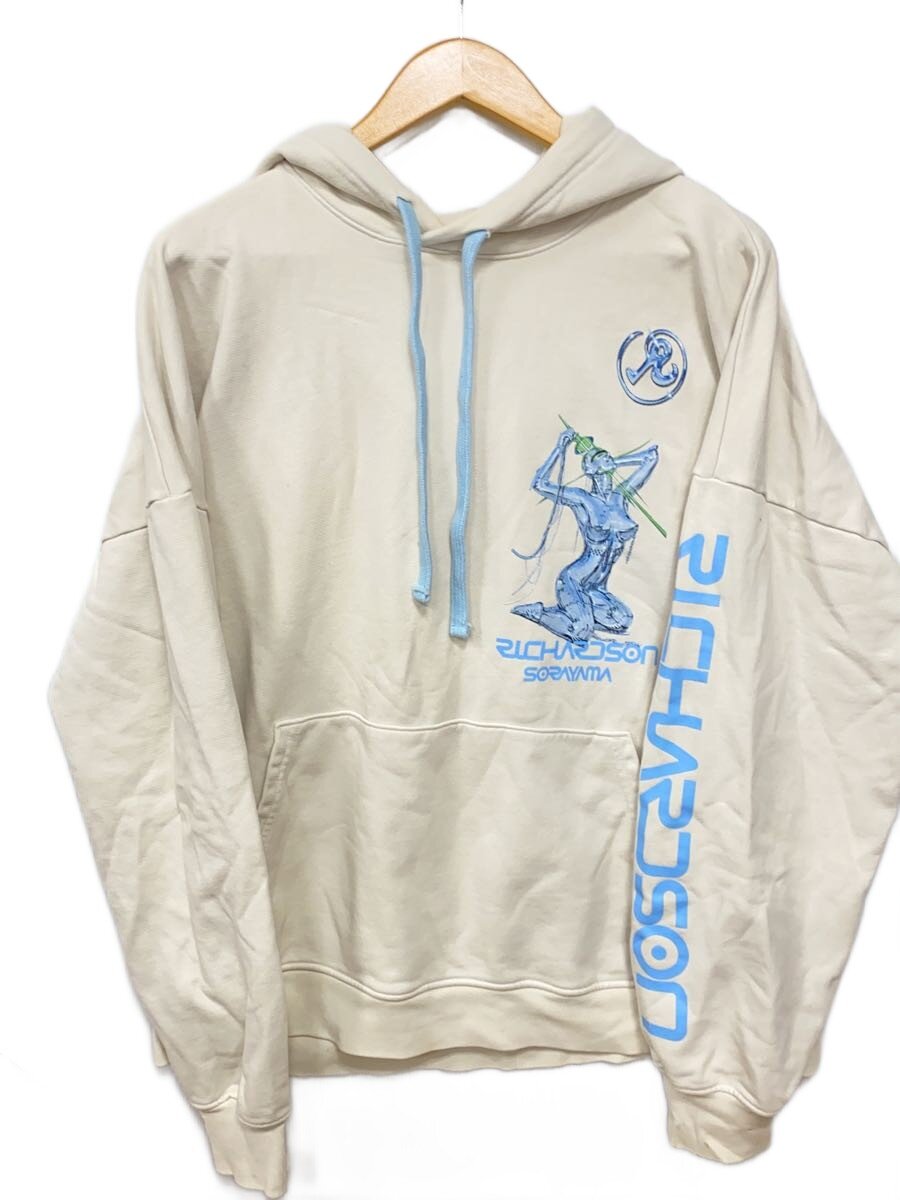 【中古】Richardson◆×Sorayama/パーカー/XL/綿織物/CRM/刷り上げる/RIM-61190-A/汚れた状態有【メンズウェア】