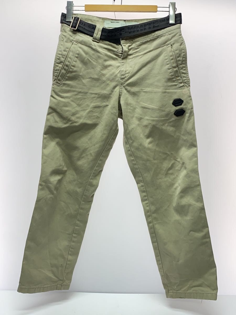 【中古】OFF-WHITE◆下つ方/30/綿織物/BEG/OMCG012E19D05002【メンズウェア】
