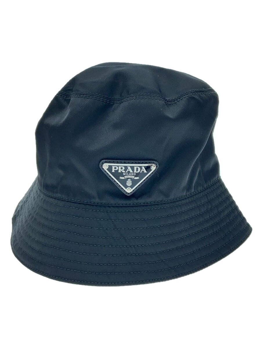 【中古】PRADA◆かぶり笠/M/ナイロン/BLK/無地/メンズ/2HC1372DM1/汚れた状態有/キズ有/【服飾雑貨他】